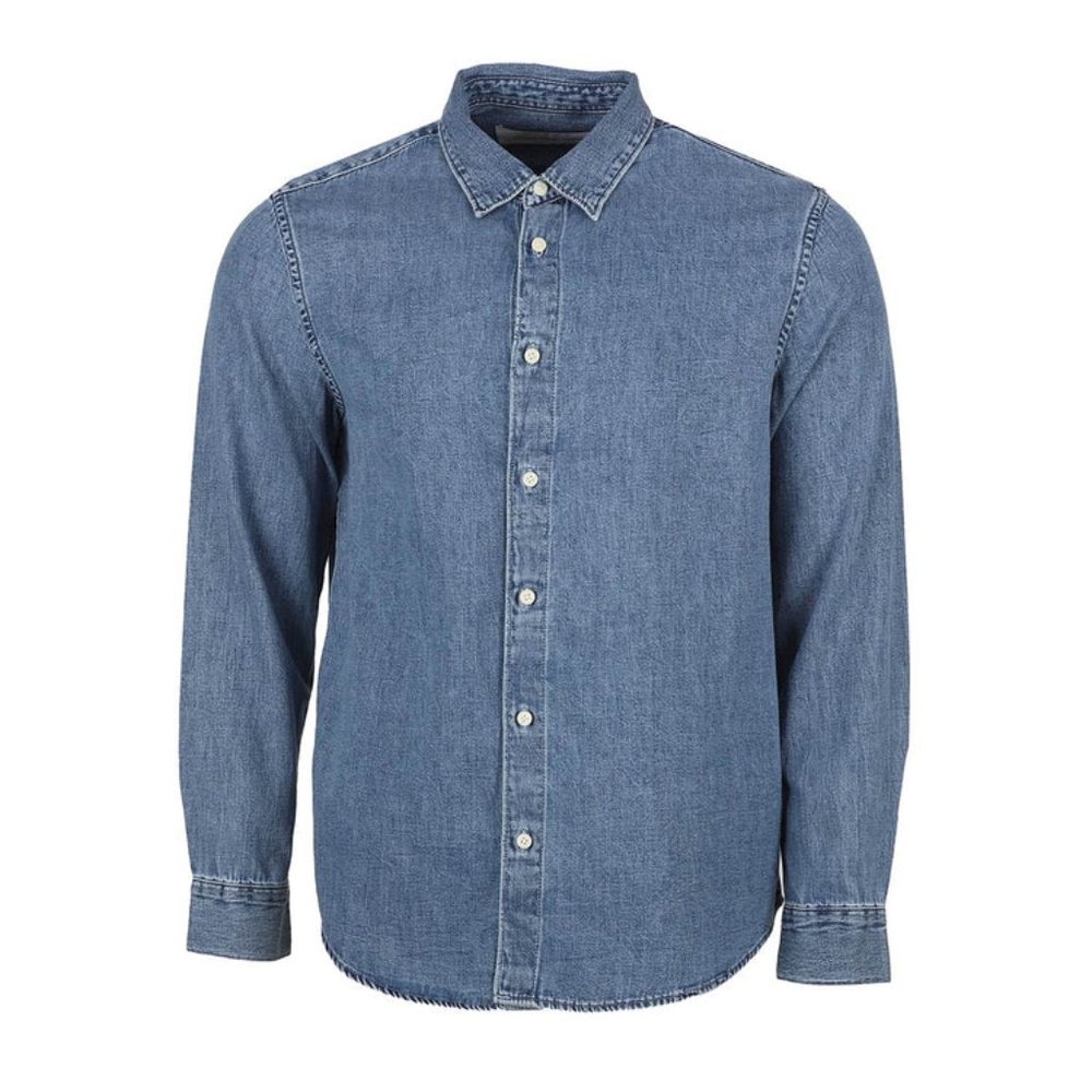 NWT Calvin Klein Men's Denim Woven Shirt